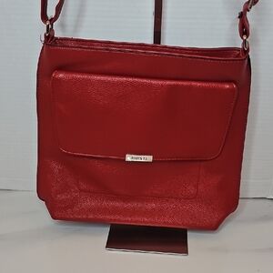 Roots Bold Red Crossbody Bag